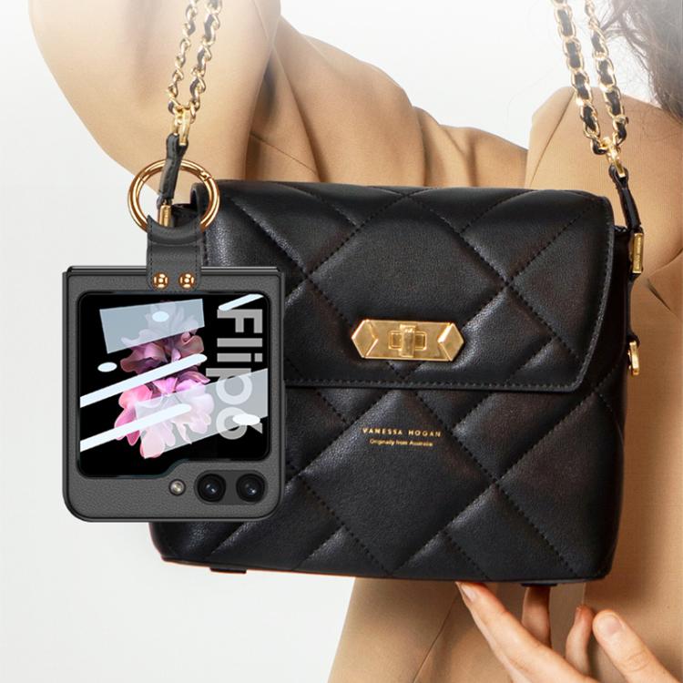 For Samsung Galaxy Z Flip6 GKK Integrated Ultra-thin Leather Phone Case with Ring Holder(Silver) - Galaxy Z Flip6 5G Cases by GKK | Online Shopping UK | buy2fix