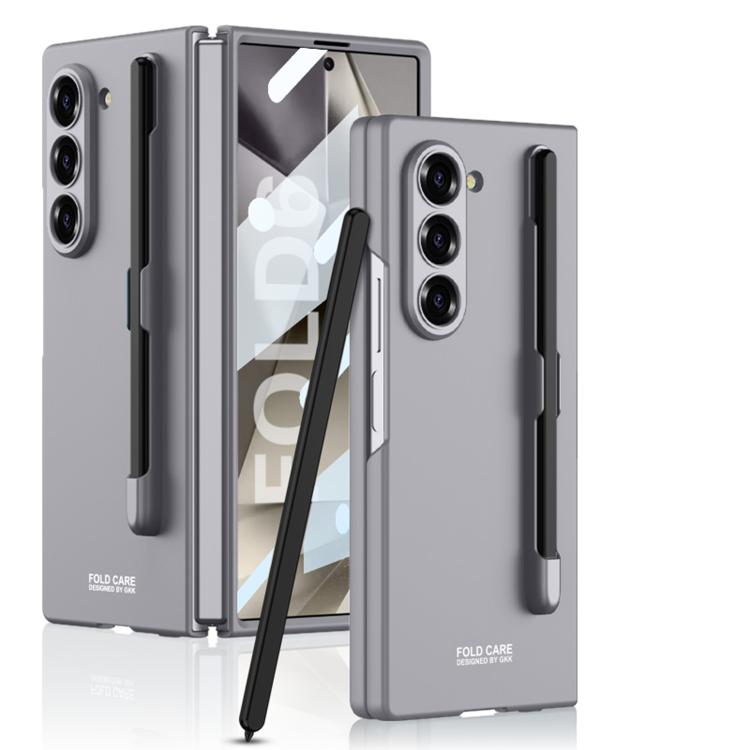 For Samsung Galaxy Z Fold6 GKK Integrated Ultra-thin PC Phone Case with Pen Slots, No Include Pen(Mountain Gray) - Galaxy Z Fold6 5G Cases by GKK | Online Shopping UK | buy2fix