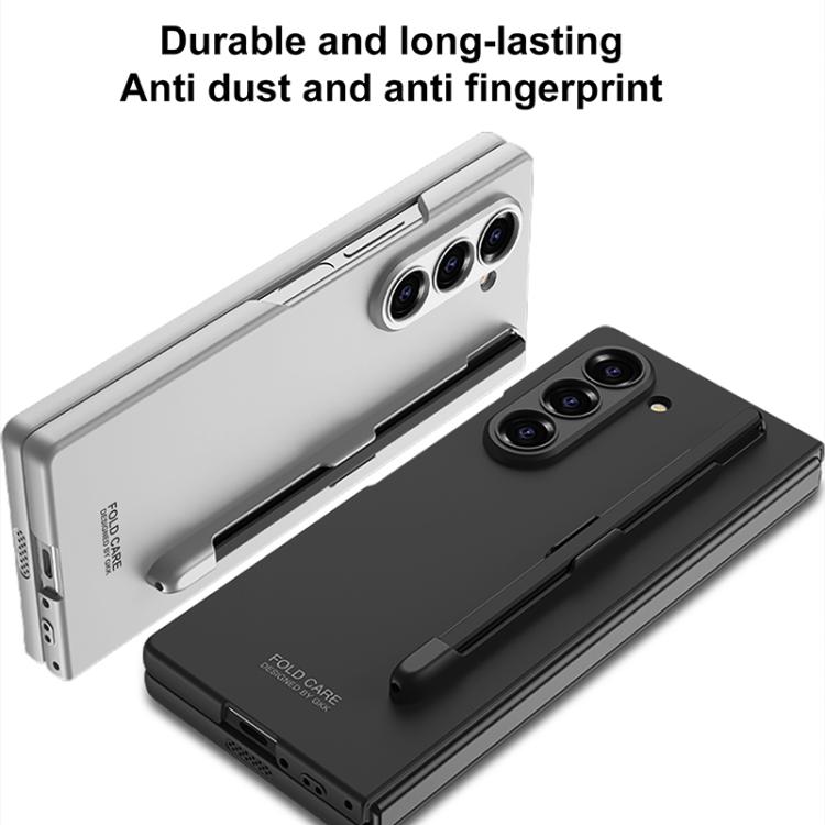 For Samsung Galaxy Z Fold6 GKK Integrated Ultra-thin PC Phone Case with Pen Slots, No Include Pen(Mountain Gray) - Galaxy Z Fold6 5G Cases by GKK | Online Shopping UK | buy2fix