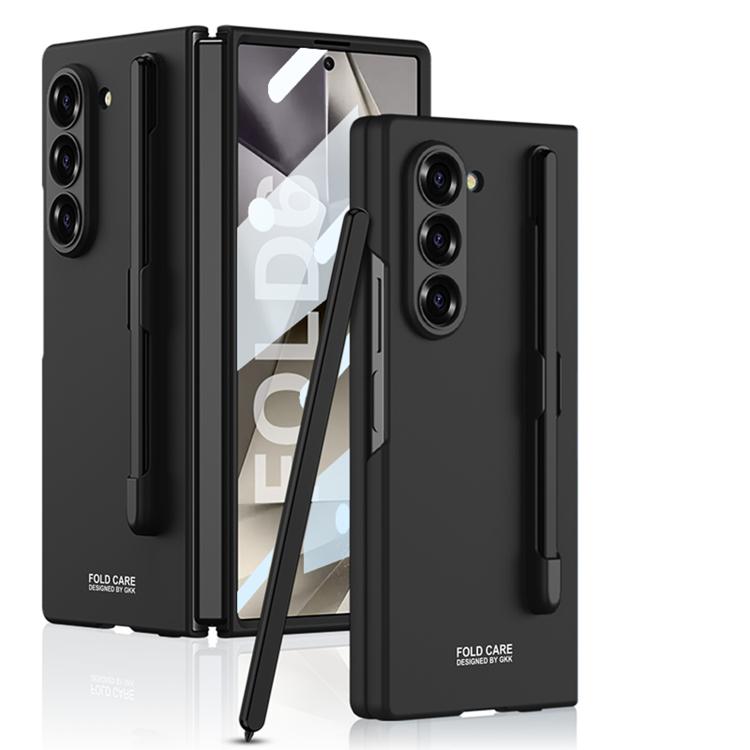 For Samsung Galaxy Z Fold6 GKK Integrated Ultra-thin PC Phone Case with Pen Slots, No Include Pen(Black) - Galaxy Z Fold6 5G Cases by GKK | Online Shopping UK | buy2fix