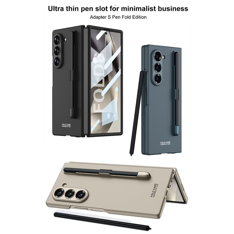 For Samsung Galaxy Z Fold6 GKK Integrated Ultra-thin PC Phone Case with Pen Slots, No Include Pen(Green) - Galaxy Z Fold6 5G Cases by GKK | Online Shopping UK | buy2fix