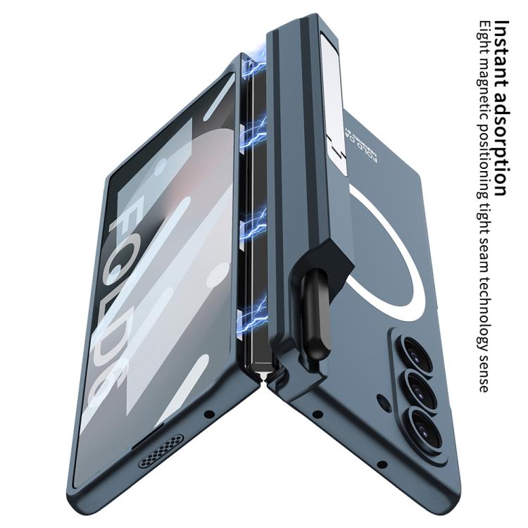 For Samsung Galaxy Z Fold6 GKK Integrated MagSafe Folding Phone Case with Pen Box, Not Included Pen(Titanium Gray) - Galaxy Z Fold6 5G Cases by GKK | Online Shopping UK | buy2fix