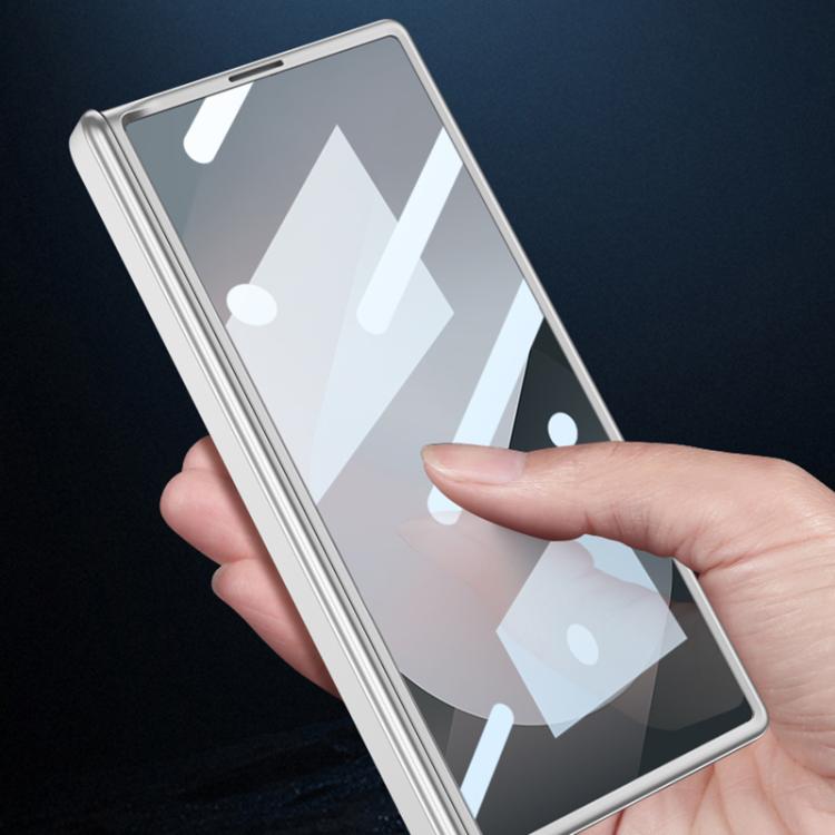 For Samsung Galaxy Z Fold6 GKK Integrated Magnetic Folding Hinge All-inclusive Explorer Phone Case(Silver) - Galaxy Z Fold6 5G Cases by GKK | Online Shopping UK | buy2fix