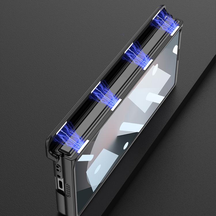 For Samsung Galaxy Z Fold6 GKK Integrated Magnetic Folding Hinge All-inclusive Explorer Phone Case(Silver) - Galaxy Z Fold6 5G Cases by GKK | Online Shopping UK | buy2fix