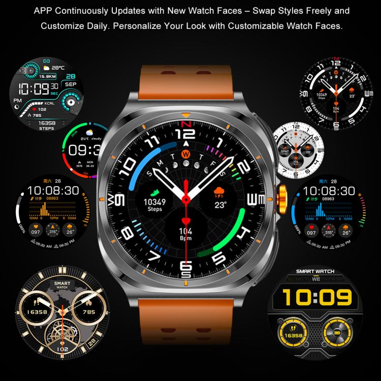 GT98 1.53 inch 2 in 1 Bluetooth Headphone IP67 Waterproof Smart Watch Supports Blood Oxygen Monitoring(Black Orange) - Smart Watches by buy2fix | Online Shopping UK | buy2fix