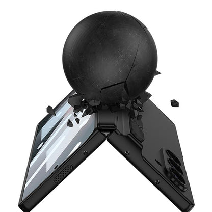 For Samsung Galaxy Z Fold6 GKK Integrated Magnetic Folding Hinge Adjust Gear Phone Case with Pen Slots(Blue) - Galaxy Z Fold6 5G Cases by GKK | Online Shopping UK | buy2fix