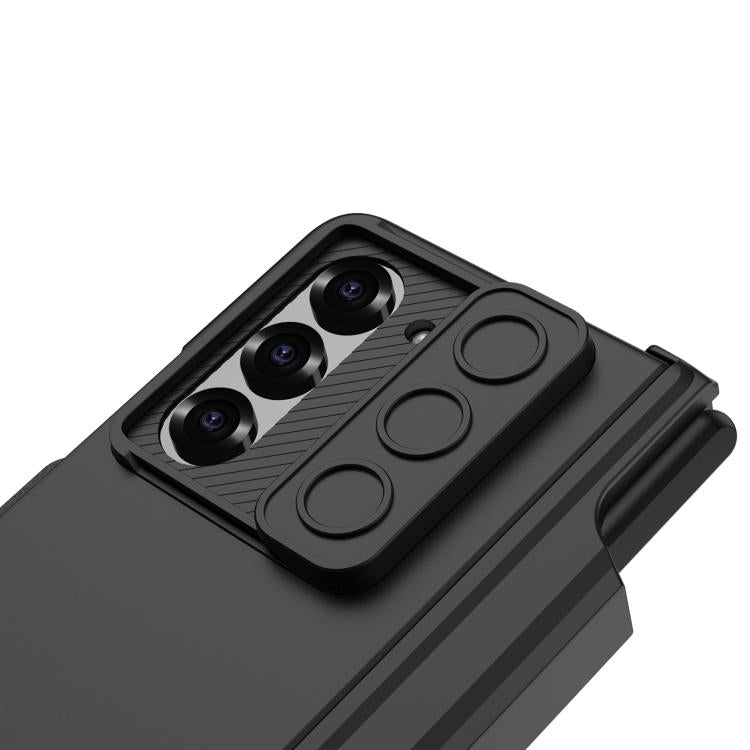 For Samsung Galaxy Z Fold6 GKK Integrated Magnetic Folding Hinge Sliding Lens Cover Phone Case with Pen Slots(Green) - Galaxy Z Fold6 5G Cases by GKK | Online Shopping UK | buy2fix