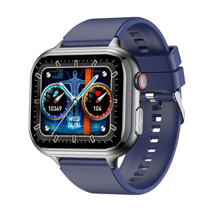 TK17 1.91 inch Horizontal Screen Silicone Strap Smart Watch Supports ECG Electrocardiogram(Blue) - Smart Watches by buy2fix | Online Shopping UK | buy2fix