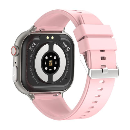 TK17 1.91 inch Horizontal Screen Silicone Strap Smart Watch Supports ECG Electrocardiogram(Pink) - Smart Watches by buy2fix | Online Shopping UK | buy2fix