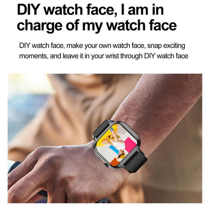 TK17 1.91 inch Horizontal Screen Silicone Strap Smart Watch Supports ECG Electrocardiogram(Pink) - Smart Watches by buy2fix | Online Shopping UK | buy2fix