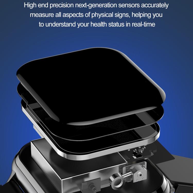 TK17 1.91 inch Horizontal Screen Leather Strap Smart Watch Supports ECG Electrocardiogram(Black) - Smart Watches by buy2fix | Online Shopping UK | buy2fix