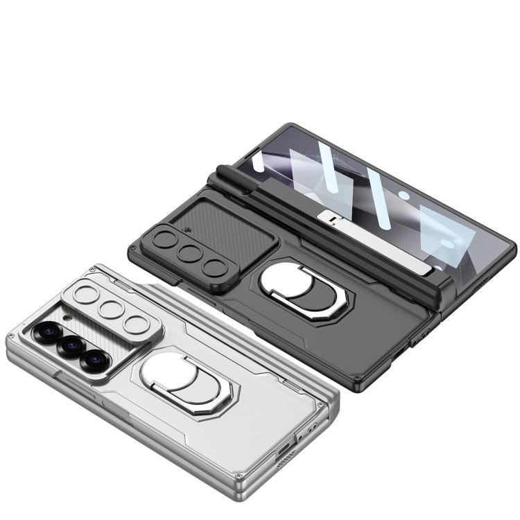 For Samsung Galaxy Z Fold6 GKK Integrated Folding Armored Shell PC Phone Case with Pen Box(Green) - Galaxy Z Fold6 5G Cases by GKK | Online Shopping UK | buy2fix