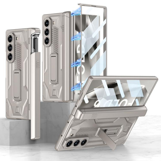 For Samsung Galaxy Z Fold6 GKK Integrated Folding Sliding Camshield Armor Phone Case with Pen Box(Titanium Grey) - Galaxy Z Fold6 5G Cases by GKK | Online Shopping UK | buy2fix