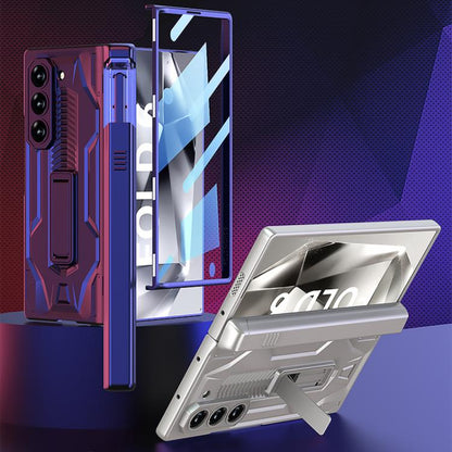 For Samsung Galaxy Z Fold6 GKK Integrated Folding Sliding Camshield Armor Phone Case with Pen Box(Titanium Grey) - Galaxy Z Fold6 5G Cases by GKK | Online Shopping UK | buy2fix