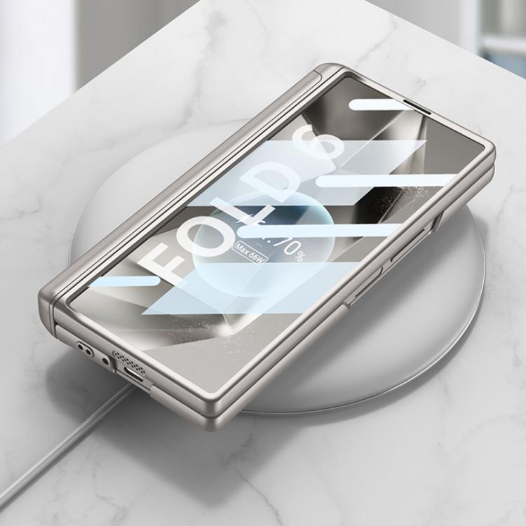 For Samsung Galaxy Z Fold6 GKK Integrated Folding Sliding Camshield Armor Phone Case with Pen Box(Titanium Grey) - Galaxy Z Fold6 5G Cases by GKK | Online Shopping UK | buy2fix