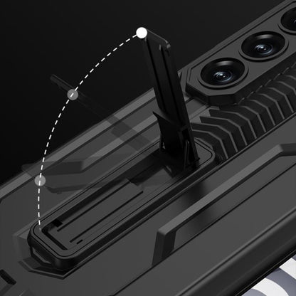 For Samsung Galaxy Z Fold6 GKK Integrated Folding Sliding Camshield Armor Phone Case with Pen Box(Mountain Gray) - Galaxy Z Fold6 5G Cases by GKK | Online Shopping UK | buy2fix