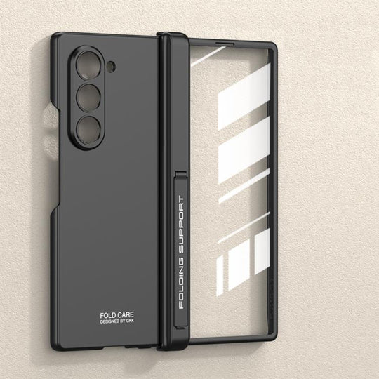For Samsung Galaxy Z Fold6 GKK Integrated Magnetic Folding Hinge All-inclusive Phone Case(Black)