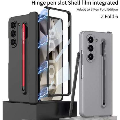 For Samsung Galaxy Z Fold6 GKK Magnetic Integrated Phone Case with Pen Slots, Include Pen(Mountain Gray) - Galaxy Z Fold6 5G Cases by GKK | Online Shopping UK | buy2fix