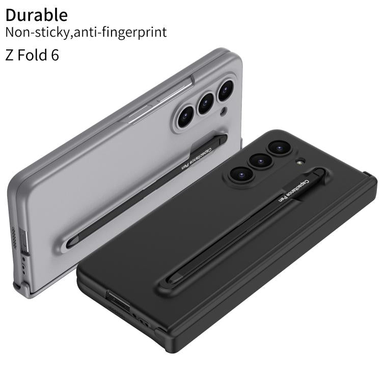 For Samsung Galaxy Z Fold6 GKK Magnetic Integrated Phone Case with Pen Slots, Include Pen(Titanium Grey) - Galaxy Z Fold6 5G Cases by GKK | Online Shopping UK | buy2fix