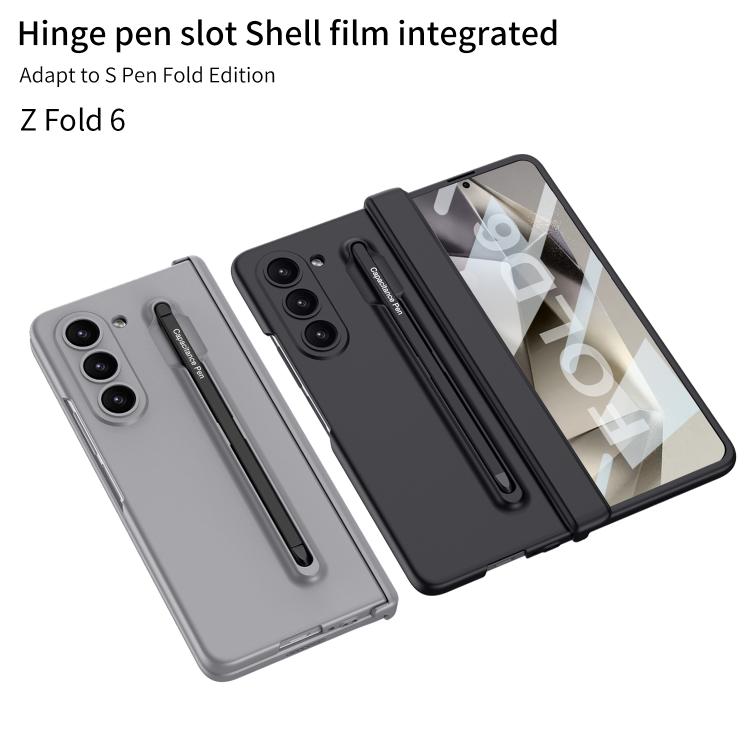 For Samsung Galaxy Z Fold6 GKK Magnetic Integrated Phone Case with Pen Slots, Include Pen(Titanium Grey) - Galaxy Z Fold6 5G Cases by GKK | Online Shopping UK | buy2fix