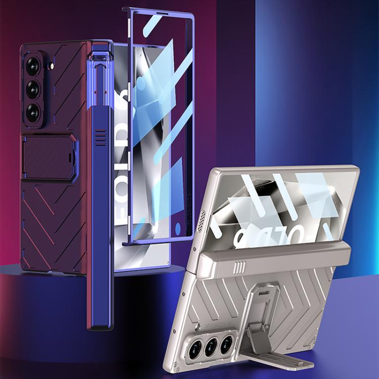 For Samsung Galaxy Z Fold6 GKK Integrated Magnetic Armor Flip Phone Case With Pen Box(Mountain Gray) - Galaxy Z Fold6 5G Cases by GKK | Online Shopping UK | buy2fix