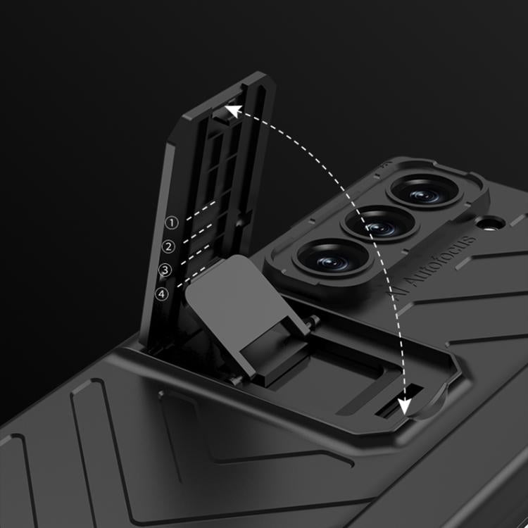 For Samsung Galaxy Z Fold6 GKK Integrated Magnetic Armor Flip Phone Case With Pen Box(Mountain Gray) - Galaxy Z Fold6 5G Cases by GKK | Online Shopping UK | buy2fix