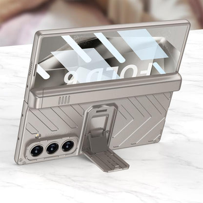 For Samsung Galaxy Z Fold6 GKK Integrated Magnetic Armor Flip Phone Case With Pen Box(Titanium Grey) - Galaxy Z Fold6 5G Cases by GKK | Online Shopping UK | buy2fix