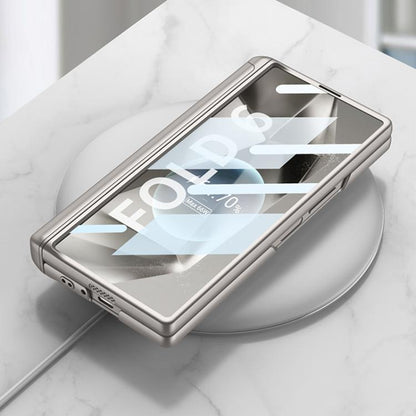 For Samsung Galaxy Z Fold6 GKK Integrated Magnetic Armor Flip Phone Case With Pen Box(Titanium Grey) - Galaxy Z Fold6 5G Cases by GKK | Online Shopping UK | buy2fix