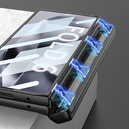 For Samsung Galaxy Z Fold6 GKK Integrated Magnetic Armor Flip Phone Case With Pen Box(Black) - Galaxy Z Fold6 5G Cases by GKK | Online Shopping UK | buy2fix