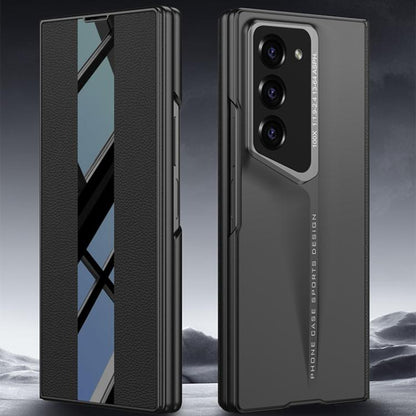 For Samsung Galaxy Z Fold6 GKK Integrated Blade Flip PU Phone Case(Black) - Galaxy Z Fold6 5G Cases by GKK | Online Shopping UK | buy2fix