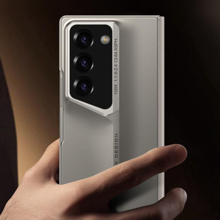 For Samsung Galaxy Z Fold6 GKK Integrated Blade Flip PU Phone Case(Black) - Galaxy Z Fold6 5G Cases by GKK | Online Shopping UK | buy2fix