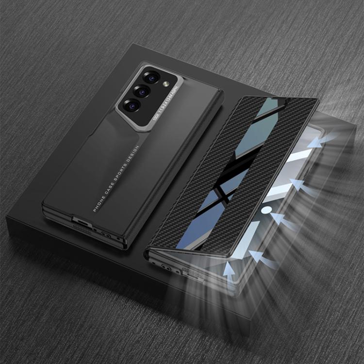 For Samsung Galaxy Z Fold6 GKK Integrated Blade Flip PU Phone Case(Black) - Galaxy Z Fold6 5G Cases by GKK | Online Shopping UK | buy2fix