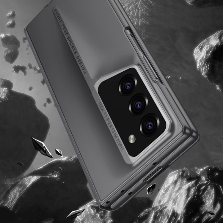 For Samsung Galaxy Z Fold6 GKK Integrated Blade Flip PU Phone Case(Titanium Grey) - Galaxy Z Fold6 5G Cases by GKK | Online Shopping UK | buy2fix