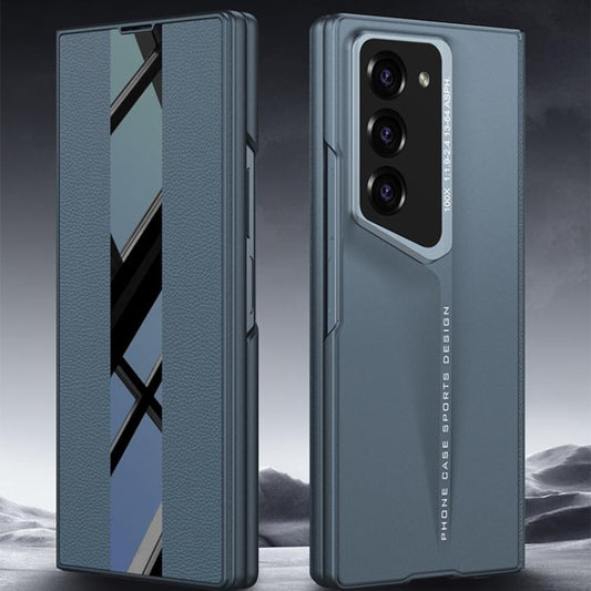 For Samsung Galaxy Z Fold6 GKK Integrated Blade Flip PU Phone Case(Green) - Galaxy Z Fold6 5G Cases by GKK | Online Shopping UK | buy2fix