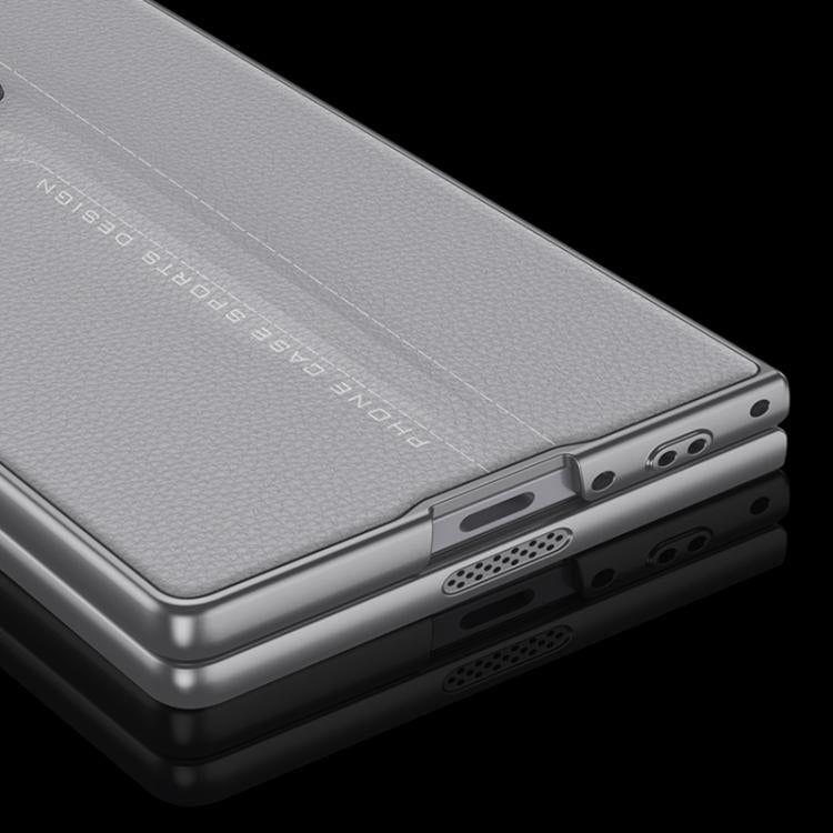 For Samsung Galaxy Z Fold6 GKK Integrated Blade Leather Full Coverage Phone Case(Mountain Gray) - Galaxy Z Fold6 5G Cases by GKK | Online Shopping UK | buy2fix