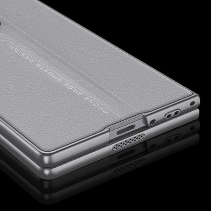 For Samsung Galaxy Z Fold6 GKK Integrated Blade Leather Full Coverage Phone Case(Carbon Fiber) - Galaxy Z Fold6 5G Cases by GKK | Online Shopping UK | buy2fix