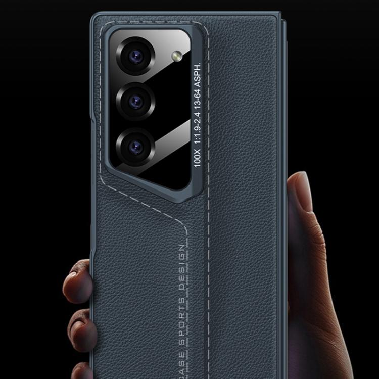 For Samsung Galaxy Z Fold6 GKK Integrated Blade Leather Full Coverage Phone Case(Green) - Galaxy Z Fold6 5G Cases by GKK | Online Shopping UK | buy2fix