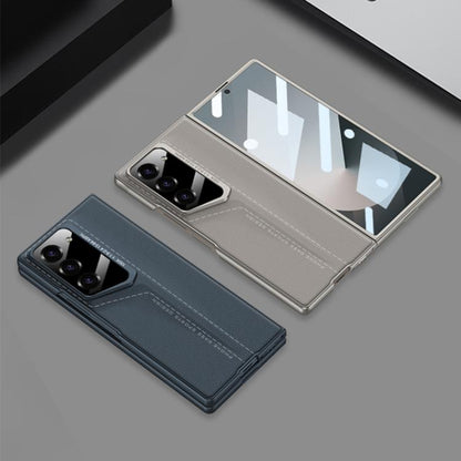 For Samsung Galaxy Z Fold6 GKK Integrated Blade Leather Full Coverage Phone Case(Black) - Galaxy Z Fold6 5G Cases by GKK | Online Shopping UK | buy2fix