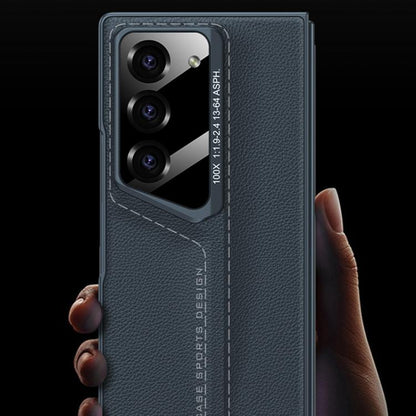 For Samsung Galaxy Z Fold6 GKK Integrated Blade Leather Full Coverage Phone Case(Black) - Galaxy Z Fold6 5G Cases by GKK | Online Shopping UK | buy2fix