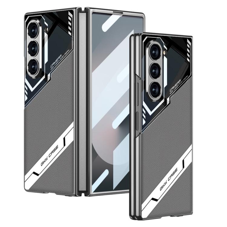 For Samsung Galaxy Z Fold6 GKK Integrated Esports Leather Shockproof Phone Case(Mountain Gray) - Galaxy Z Fold6 5G Cases by GKK | Online Shopping UK | buy2fix
