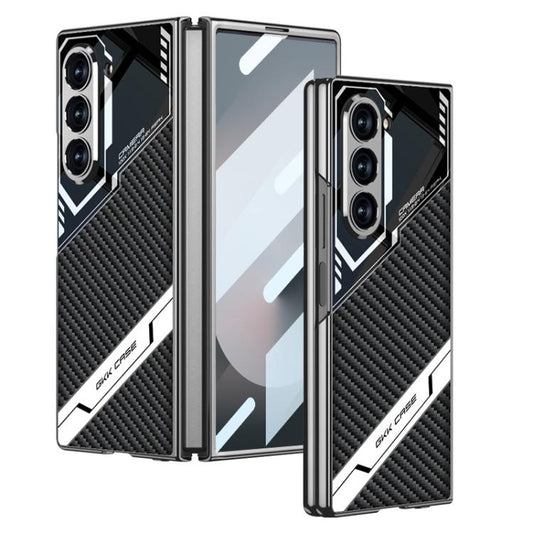 For Samsung Galaxy Z Fold6 GKK Integrated Esports Leather Shockproof Phone Case(Carbon Fiber) - Galaxy Z Fold6 5G Cases by GKK | Online Shopping UK | buy2fix