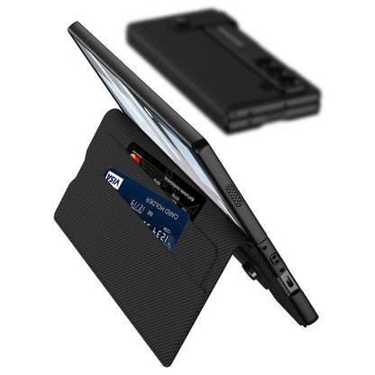 For Samsung Galaxy Z Fold6 GKK Integrated Flip Wallet Leather Phone Case with Pen Slots, Not Included Pen(Titanium Gray) - Galaxy Z Fold6 5G Cases by GKK | Online Shopping UK | buy2fix