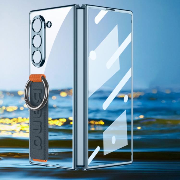 For Samsung Galaxy Z Flip6 / Flip7 FE GKK Integrated Phantom Plating Side Wrist Strap Ring Phone Case(Green) - Galaxy Z Flip6 5G Cases by GKK | Online Shopping UK | buy2fix