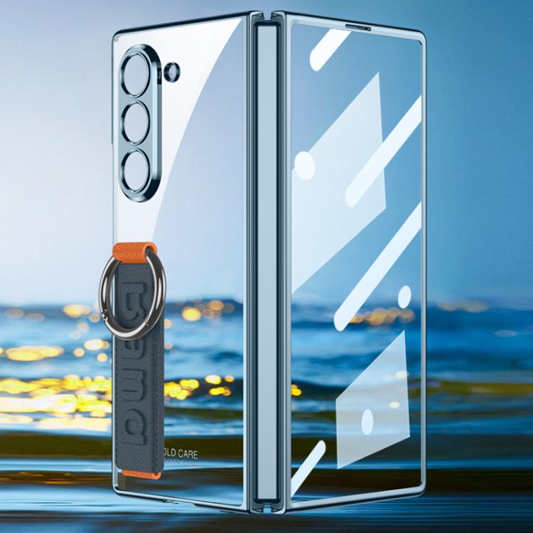 For Samsung Galaxy Z Flip6 / Flip7 FE GKK Integrated Phantom Plating Side Wrist Strap Ring Phone Case(Green) - Galaxy Z Flip6 5G Cases by GKK | Online Shopping UK | buy2fix