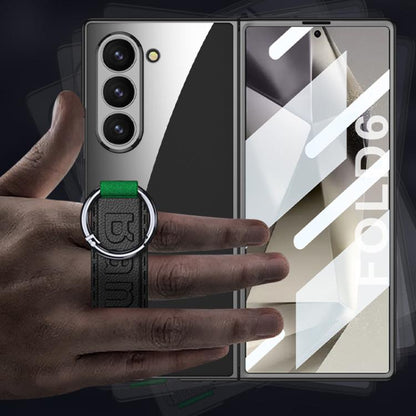 For Samsung Galaxy Z Flip6 / Flip7 FE GKK Integrated Phantom Plating Side Wrist Strap Ring Phone Case(Gold) - Galaxy Z Flip6 5G Cases by GKK | Online Shopping UK | buy2fix