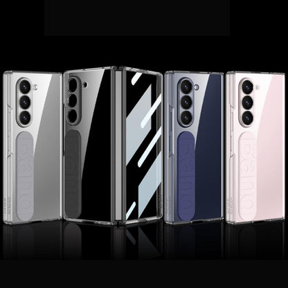 For Samsung Galaxy Z Fold6 GKK Integrated Phantom Silicone Wristband Transparent Phone Case(Mountain Gray) - Galaxy Z Fold6 5G Cases by GKK | Online Shopping UK | buy2fix