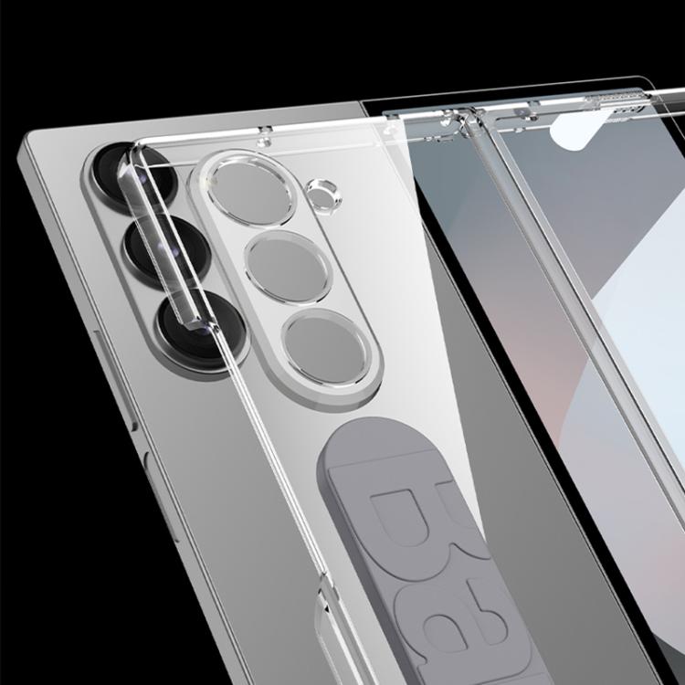 For Samsung Galaxy Z Fold6 GKK Integrated Phantom Silicone Wristband Transparent Phone Case(Mountain Gray) - Galaxy Z Fold6 5G Cases by GKK | Online Shopping UK | buy2fix