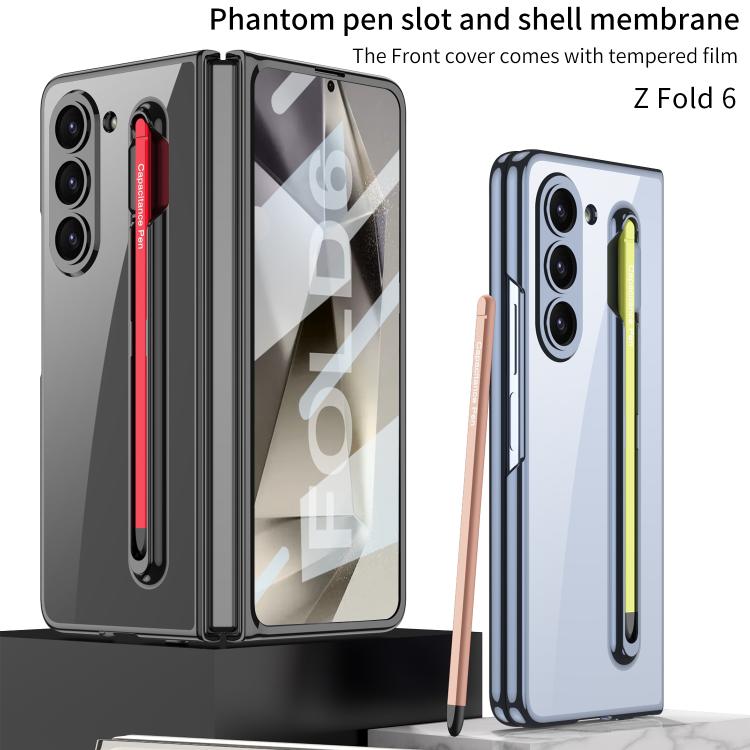 For Samsung Galaxy Z Fold6 GKK Integrated PC Phone Case with Pen Slot, Include Pen(Titanium Gray) - Galaxy Z Fold6 5G Cases by GKK | Online Shopping UK | buy2fix
