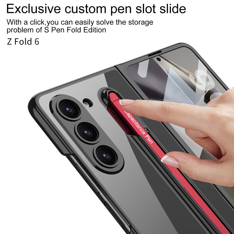 For Samsung Galaxy Z Fold6 GKK Integrated PC Phone Case with Pen Slot, Include Pen(Titanium Gray) - Galaxy Z Fold6 5G Cases by GKK | Online Shopping UK | buy2fix