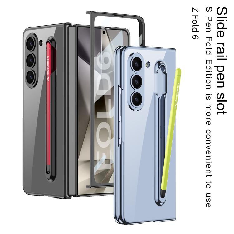 For Samsung Galaxy Z Fold6 GKK Integrated PC Phone Case with Pen Slot, Include Pen(Titanium Gray) - Galaxy Z Fold6 5G Cases by GKK | Online Shopping UK | buy2fix